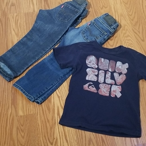 2 Levi's an 1‎ quicksilver t shirt all size 4